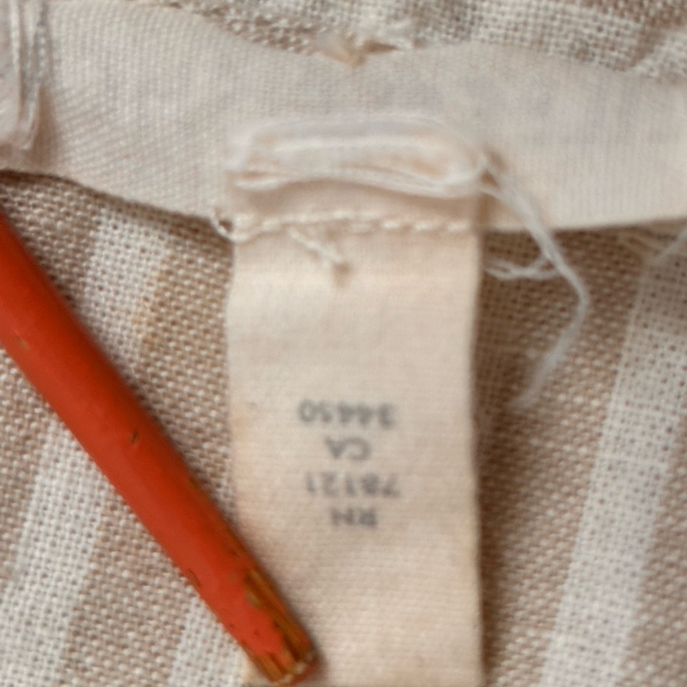 vintage eileen fisher organic washed linen top - Picture 3 of 4